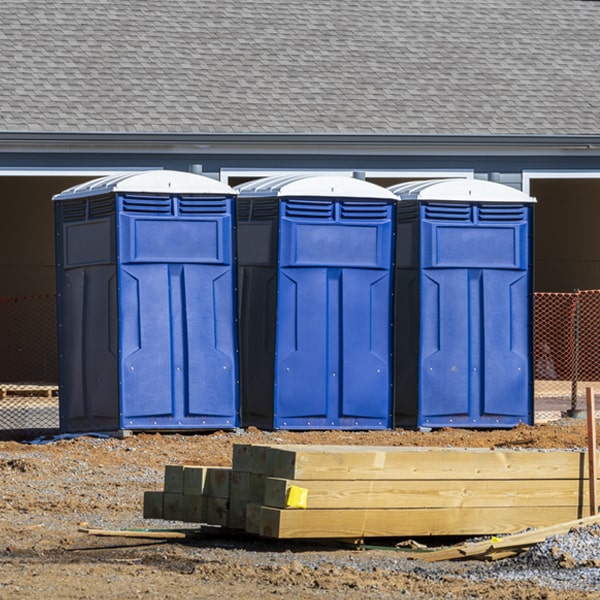 are there any restrictions on what items can be disposed of in the portable toilets in Edwards